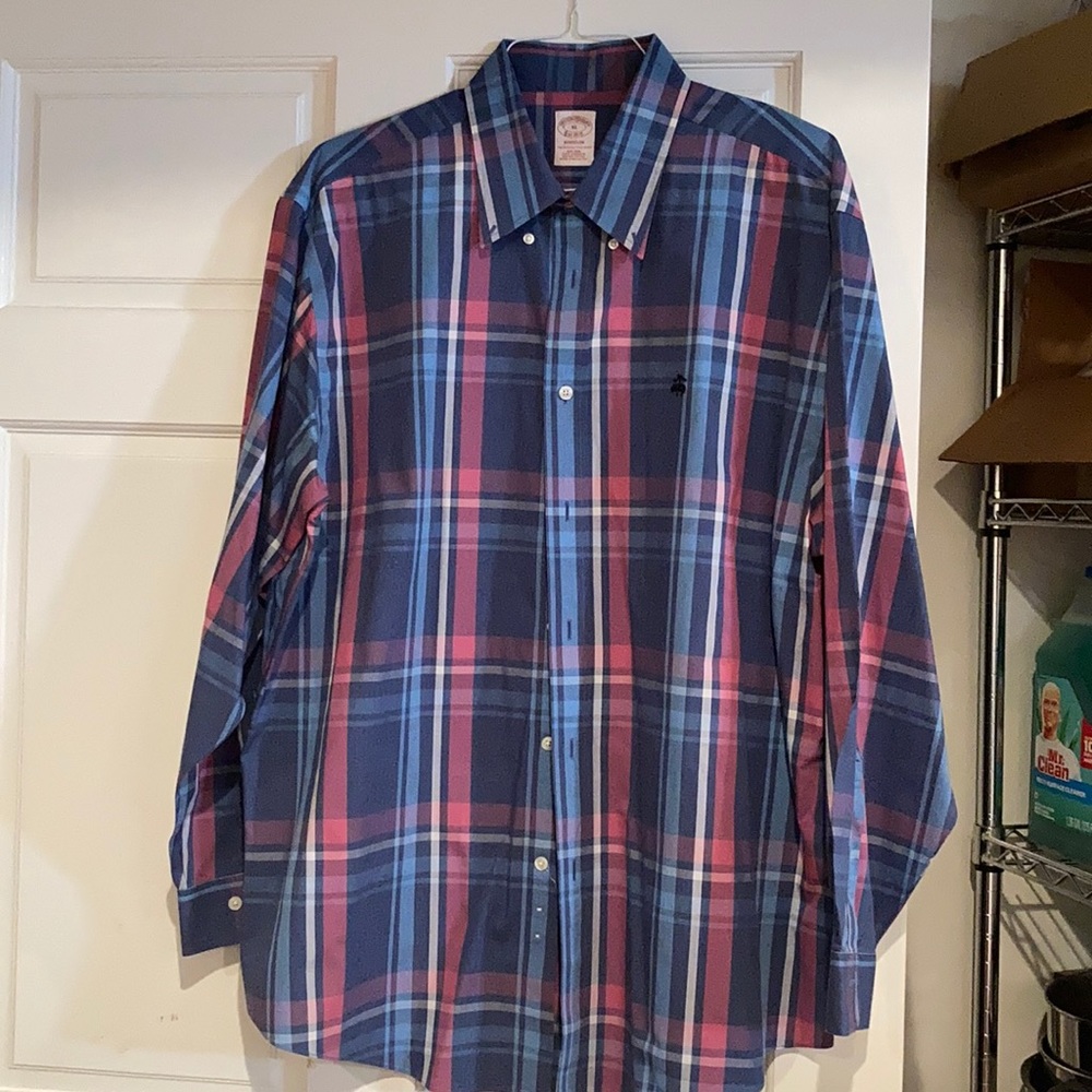 Brook Brothers Multi Color Long Sleeve Dress Shirt